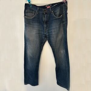 Levi’s Denizen 236 Regular Fit Jeans Blue Denim Men’s Straight Leg Red Tab Pants